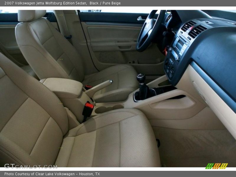 Black / Pure Beige 2007 Volkswagen Jetta Wolfsburg Edition Sedan
