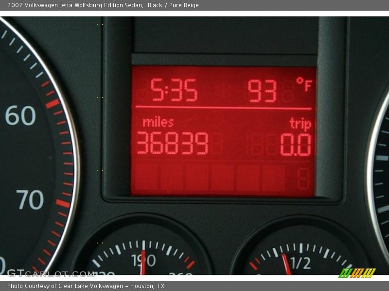 Black / Pure Beige 2007 Volkswagen Jetta Wolfsburg Edition Sedan