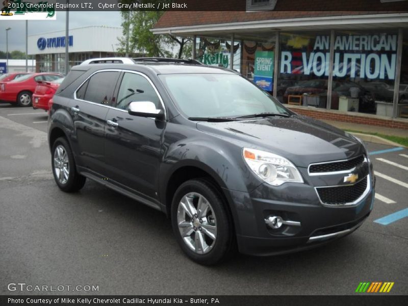 Cyber Gray Metallic / Jet Black 2010 Chevrolet Equinox LTZ