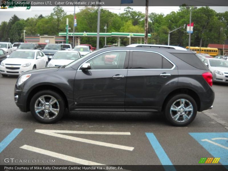 Cyber Gray Metallic / Jet Black 2010 Chevrolet Equinox LTZ