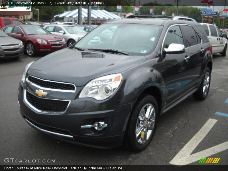 Cyber Gray Metallic / Jet Black 2010 Chevrolet Equinox LTZ