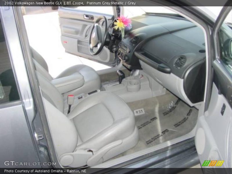 Platinum Grey Metallic / Grey 2002 Volkswagen New Beetle GLX 1.8T Coupe