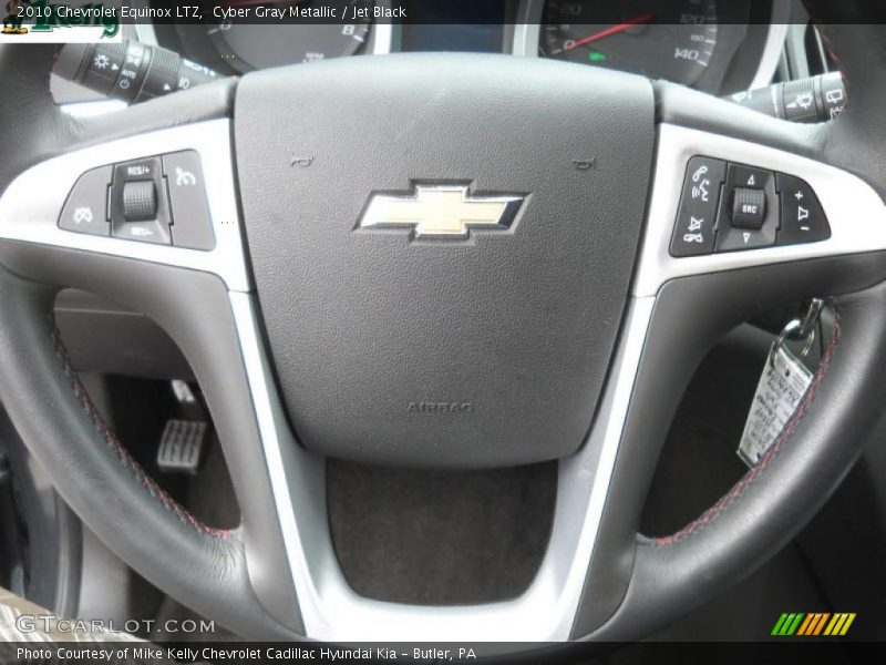 Cyber Gray Metallic / Jet Black 2010 Chevrolet Equinox LTZ