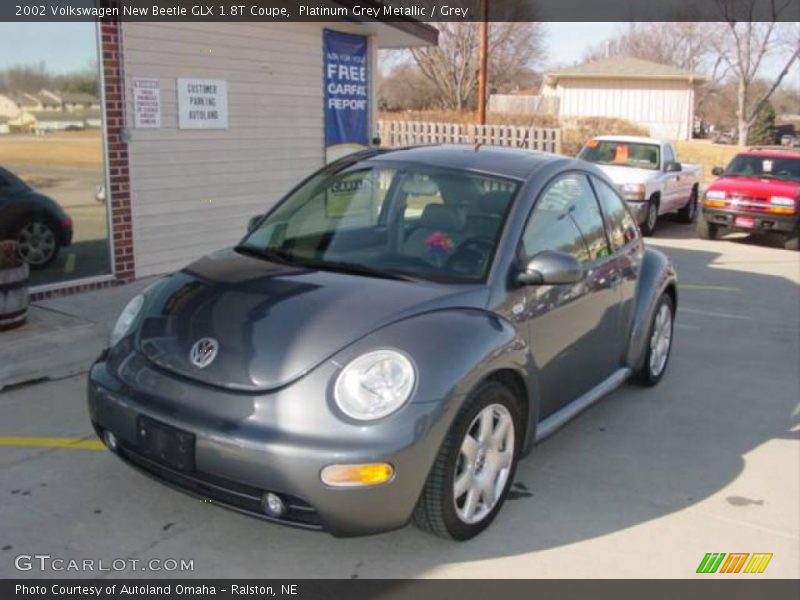 Platinum Grey Metallic / Grey 2002 Volkswagen New Beetle GLX 1.8T Coupe