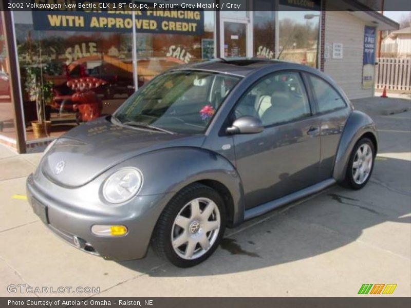 Platinum Grey Metallic / Grey 2002 Volkswagen New Beetle GLX 1.8T Coupe