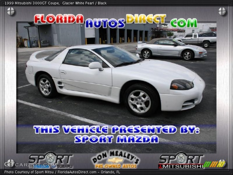 Glacier White Pearl / Black 1999 Mitsubishi 3000GT Coupe