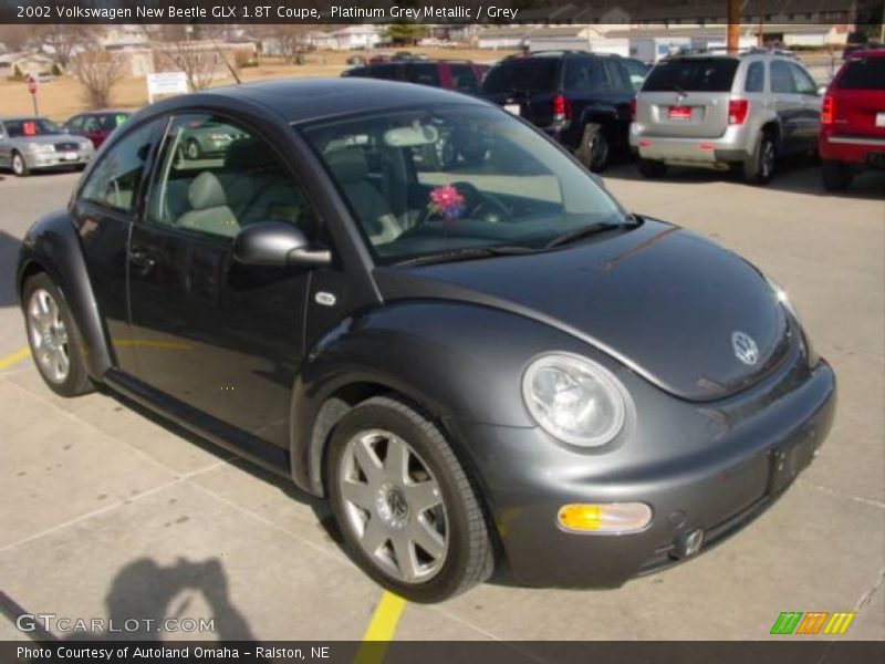 Platinum Grey Metallic / Grey 2002 Volkswagen New Beetle GLX 1.8T Coupe