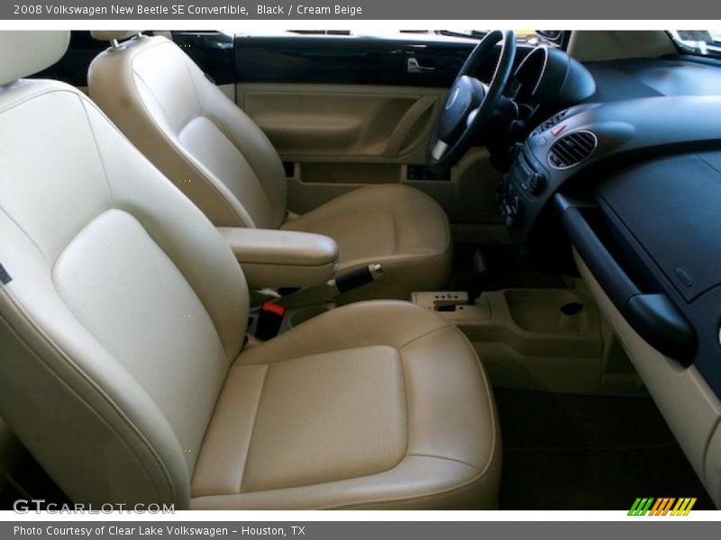 Black / Cream Beige 2008 Volkswagen New Beetle SE Convertible