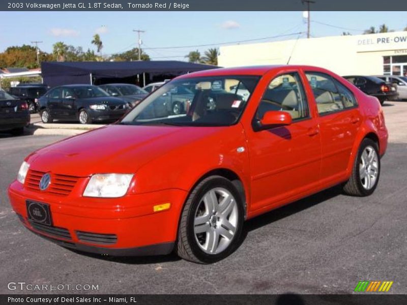 Tornado Red / Beige 2003 Volkswagen Jetta GL 1.8T Sedan