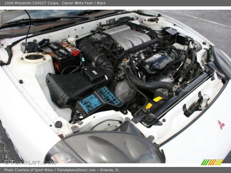 Glacier White Pearl / Black 1999 Mitsubishi 3000GT Coupe