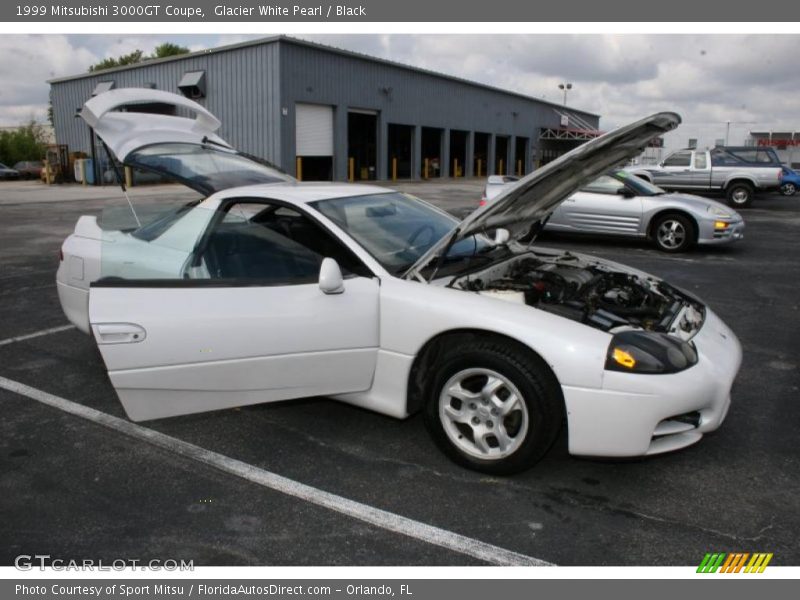Glacier White Pearl / Black 1999 Mitsubishi 3000GT Coupe