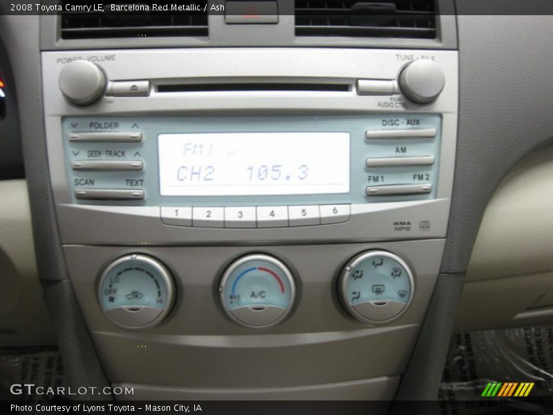 Barcelona Red Metallic / Ash 2008 Toyota Camry LE