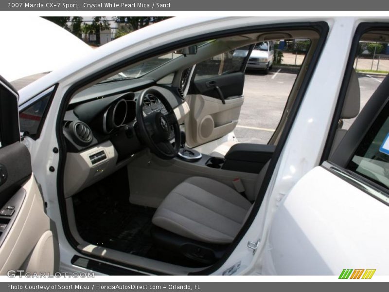 Crystal White Pearl Mica / Sand 2007 Mazda CX-7 Sport