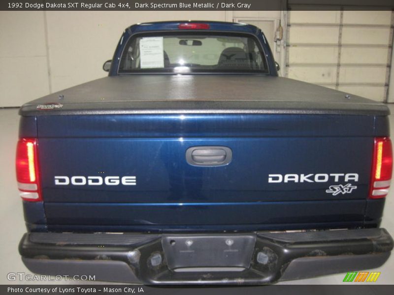 Dark Spectrum Blue Metallic / Dark Gray 1992 Dodge Dakota SXT Regular Cab 4x4