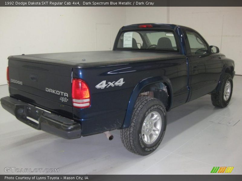 Dark Spectrum Blue Metallic / Dark Gray 1992 Dodge Dakota SXT Regular Cab 4x4