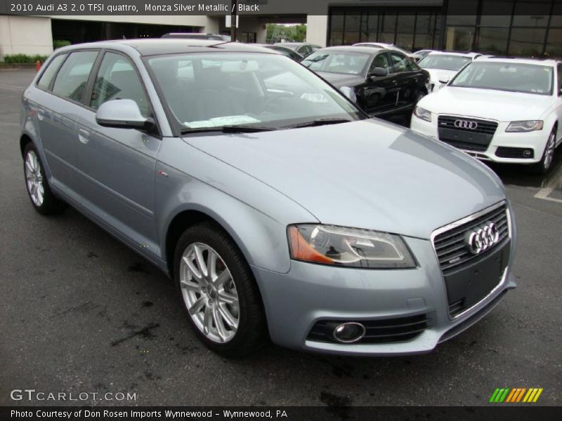 Monza Silver Metallic / Black 2010 Audi A3 2.0 TFSI quattro