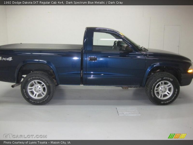 Dark Spectrum Blue Metallic / Dark Gray 1992 Dodge Dakota SXT Regular Cab 4x4