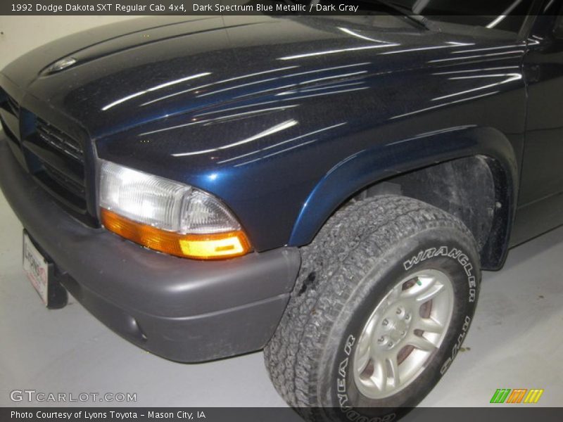 Dark Spectrum Blue Metallic / Dark Gray 1992 Dodge Dakota SXT Regular Cab 4x4