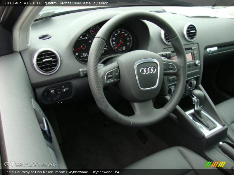 Monza Silver Metallic / Black 2010 Audi A3 2.0 TFSI quattro