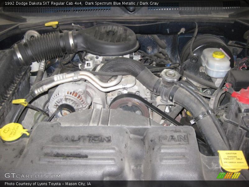 Dark Spectrum Blue Metallic / Dark Gray 1992 Dodge Dakota SXT Regular Cab 4x4