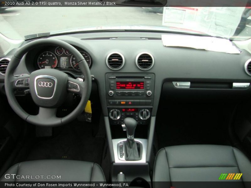 Monza Silver Metallic / Black 2010 Audi A3 2.0 TFSI quattro