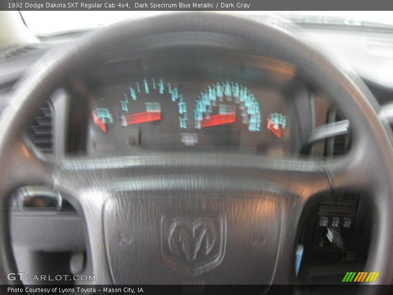 Dark Spectrum Blue Metallic / Dark Gray 1992 Dodge Dakota SXT Regular Cab 4x4