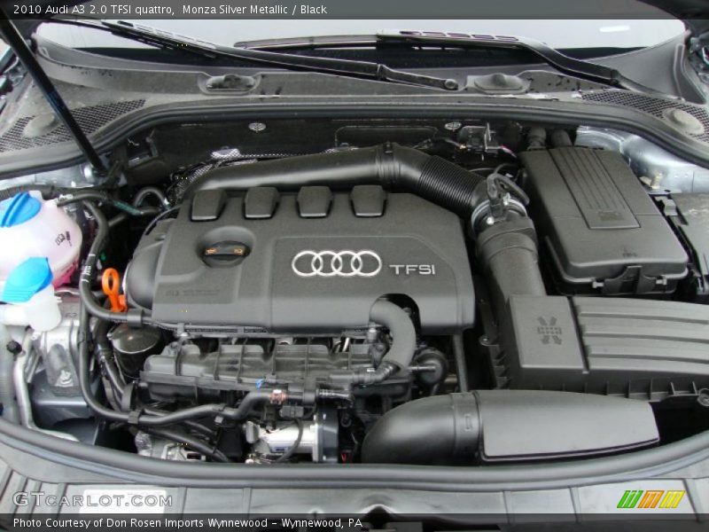 Monza Silver Metallic / Black 2010 Audi A3 2.0 TFSI quattro