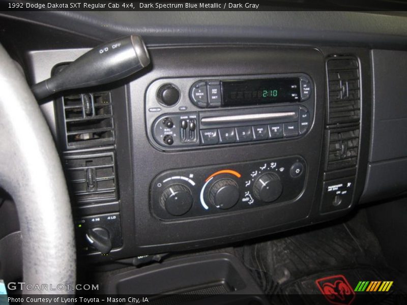 Dark Spectrum Blue Metallic / Dark Gray 1992 Dodge Dakota SXT Regular Cab 4x4