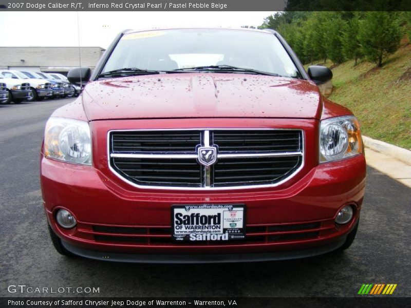 Inferno Red Crystal Pearl / Pastel Pebble Beige 2007 Dodge Caliber R/T