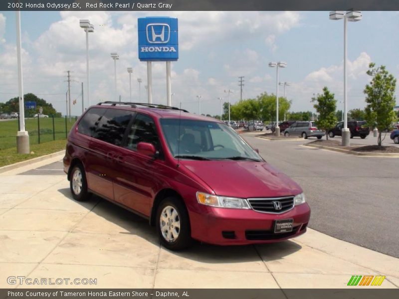 Red Rock Pearl / Quartz Gray 2002 Honda Odyssey EX