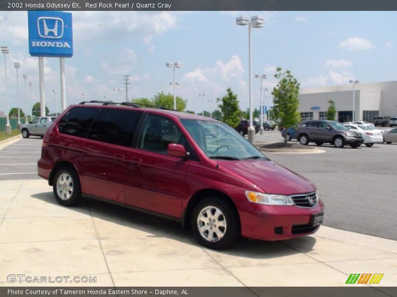 Red Rock Pearl / Quartz Gray 2002 Honda Odyssey EX