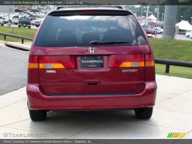 Red Rock Pearl / Quartz Gray 2002 Honda Odyssey EX