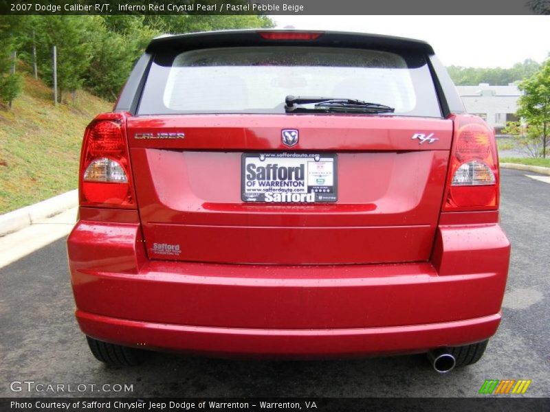 Inferno Red Crystal Pearl / Pastel Pebble Beige 2007 Dodge Caliber R/T