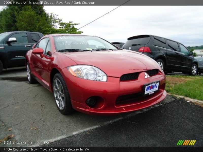 Rave Red / Dark Charcoal 2008 Mitsubishi Eclipse SE Coupe