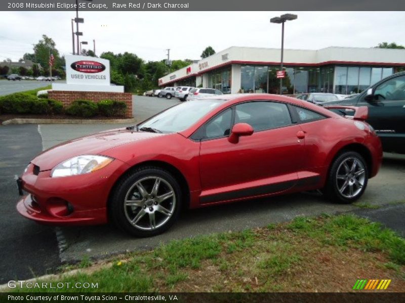 Rave Red / Dark Charcoal 2008 Mitsubishi Eclipse SE Coupe