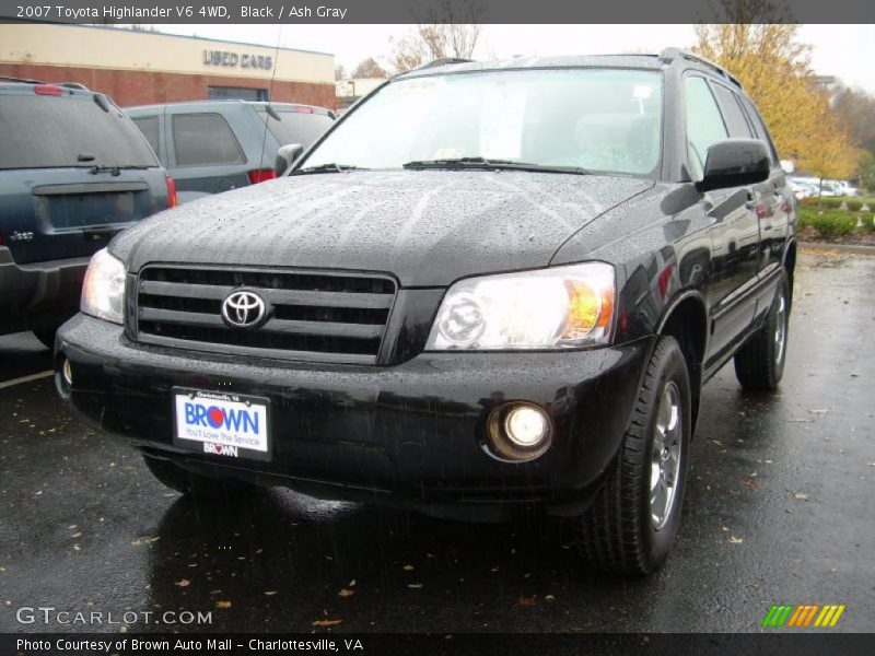 Black / Ash Gray 2007 Toyota Highlander V6 4WD