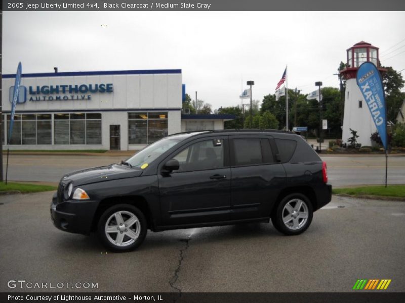 Black Clearcoat / Medium Slate Gray 2005 Jeep Liberty Limited 4x4