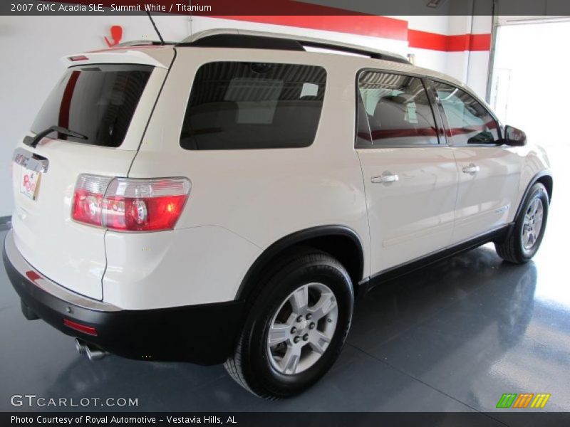 Summit White / Titanium 2007 GMC Acadia SLE