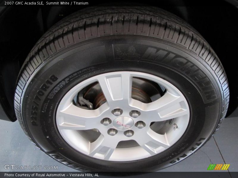 Summit White / Titanium 2007 GMC Acadia SLE