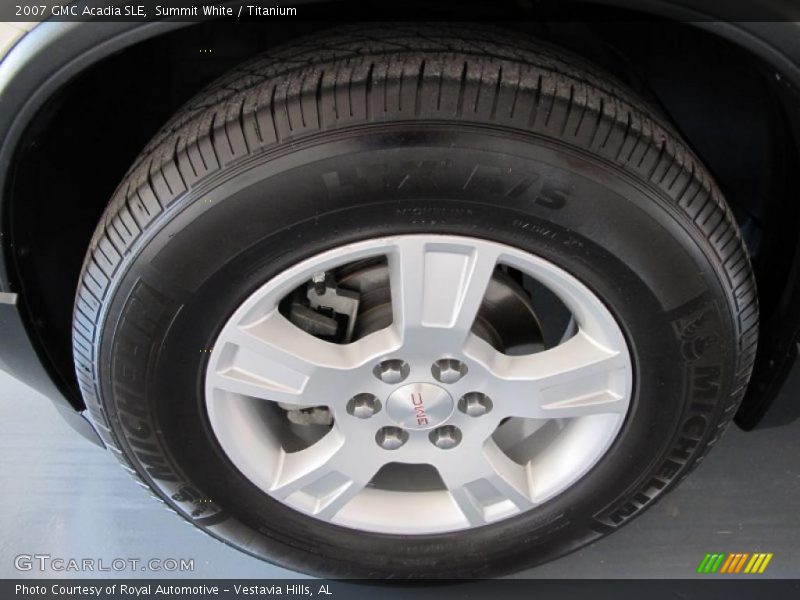 Summit White / Titanium 2007 GMC Acadia SLE