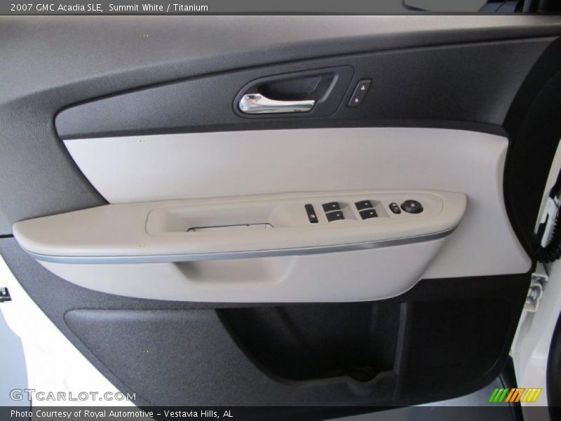 Summit White / Titanium 2007 GMC Acadia SLE