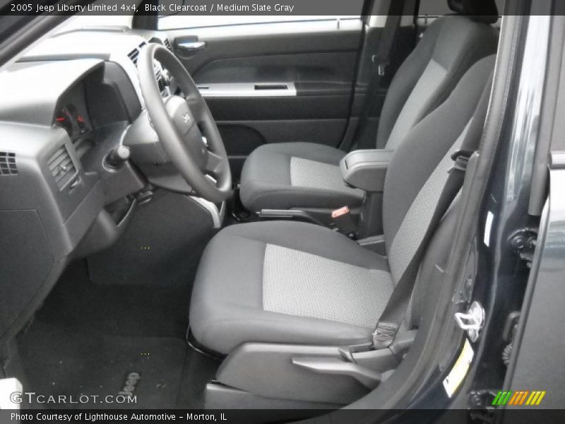 Black Clearcoat / Medium Slate Gray 2005 Jeep Liberty Limited 4x4