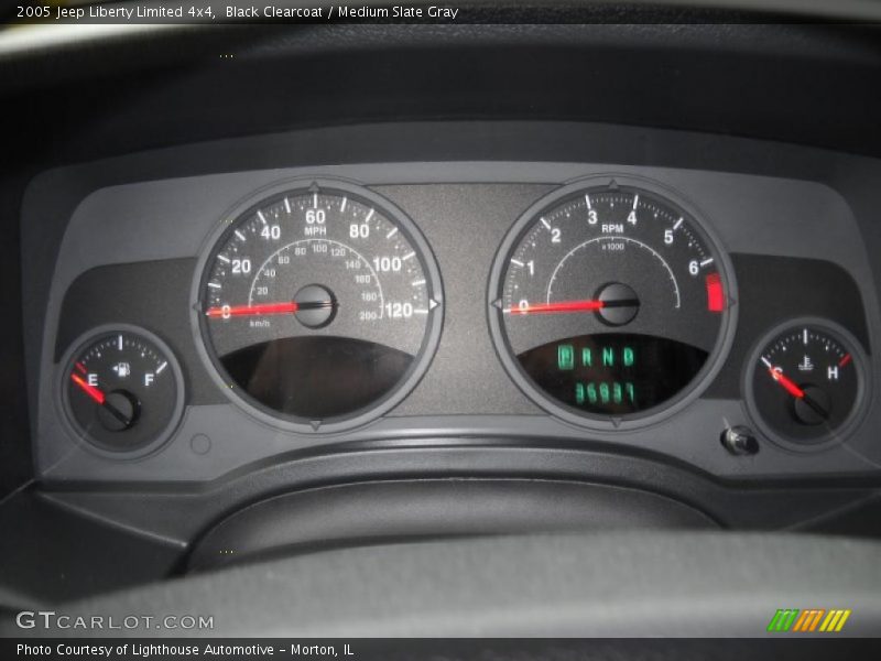 Black Clearcoat / Medium Slate Gray 2005 Jeep Liberty Limited 4x4