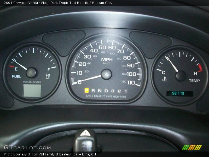 Dark Tropic Teal Metallic / Medium Gray 2004 Chevrolet Venture Plus