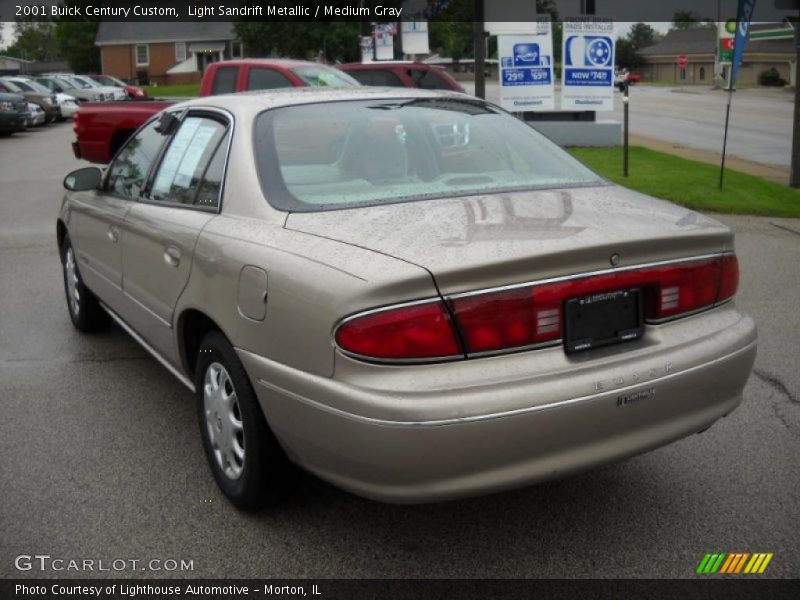 Light Sandrift Metallic / Medium Gray 2001 Buick Century Custom