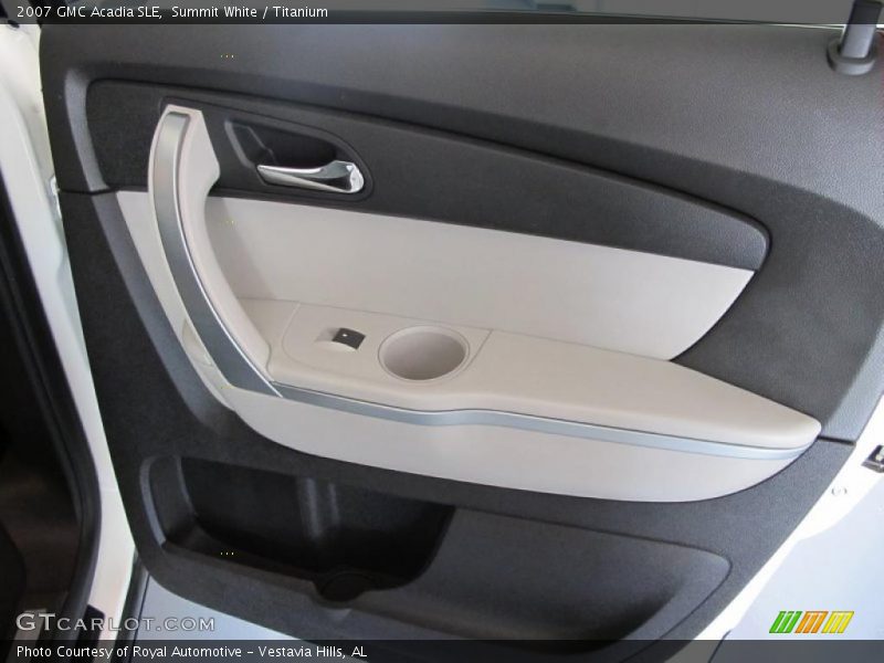 Summit White / Titanium 2007 GMC Acadia SLE