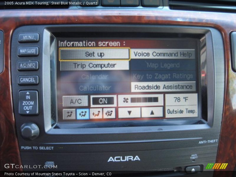Steel Blue Metallic / Quartz 2005 Acura MDX Touring