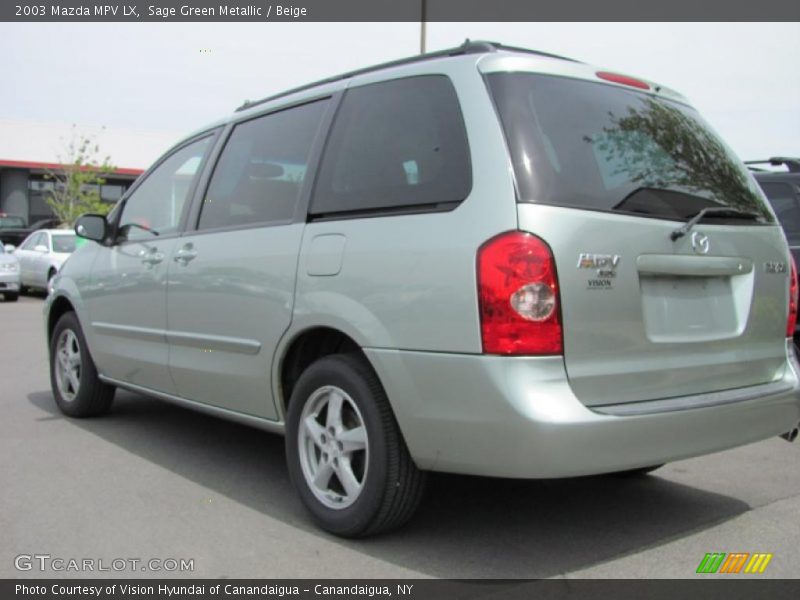 Sage Green Metallic / Beige 2003 Mazda MPV LX