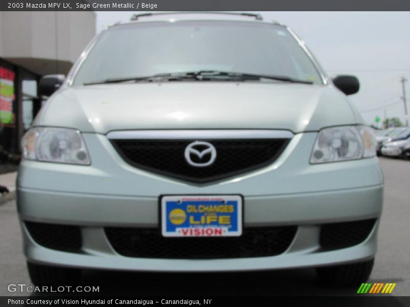 Sage Green Metallic / Beige 2003 Mazda MPV LX