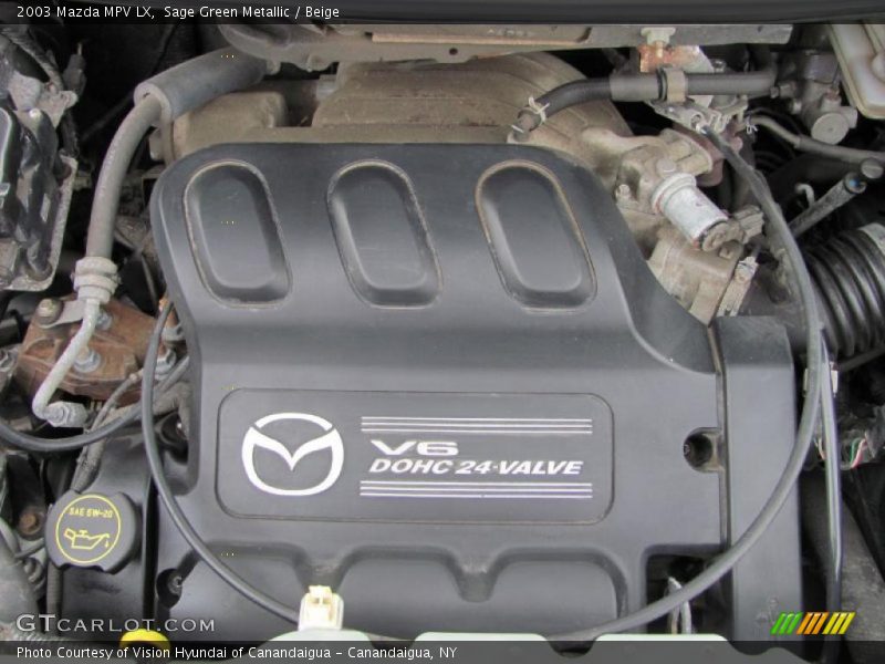 Sage Green Metallic / Beige 2003 Mazda MPV LX